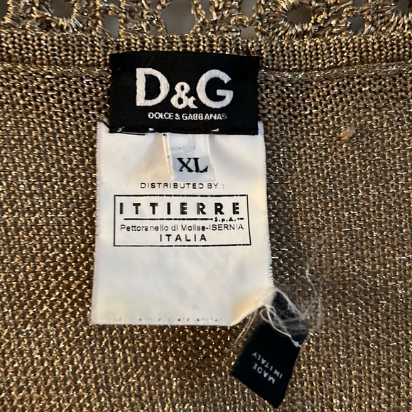 Dolce and Gabbana gold cardigan - Picture 3 of 8
